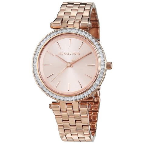 michael kors mini darci rose gold watch